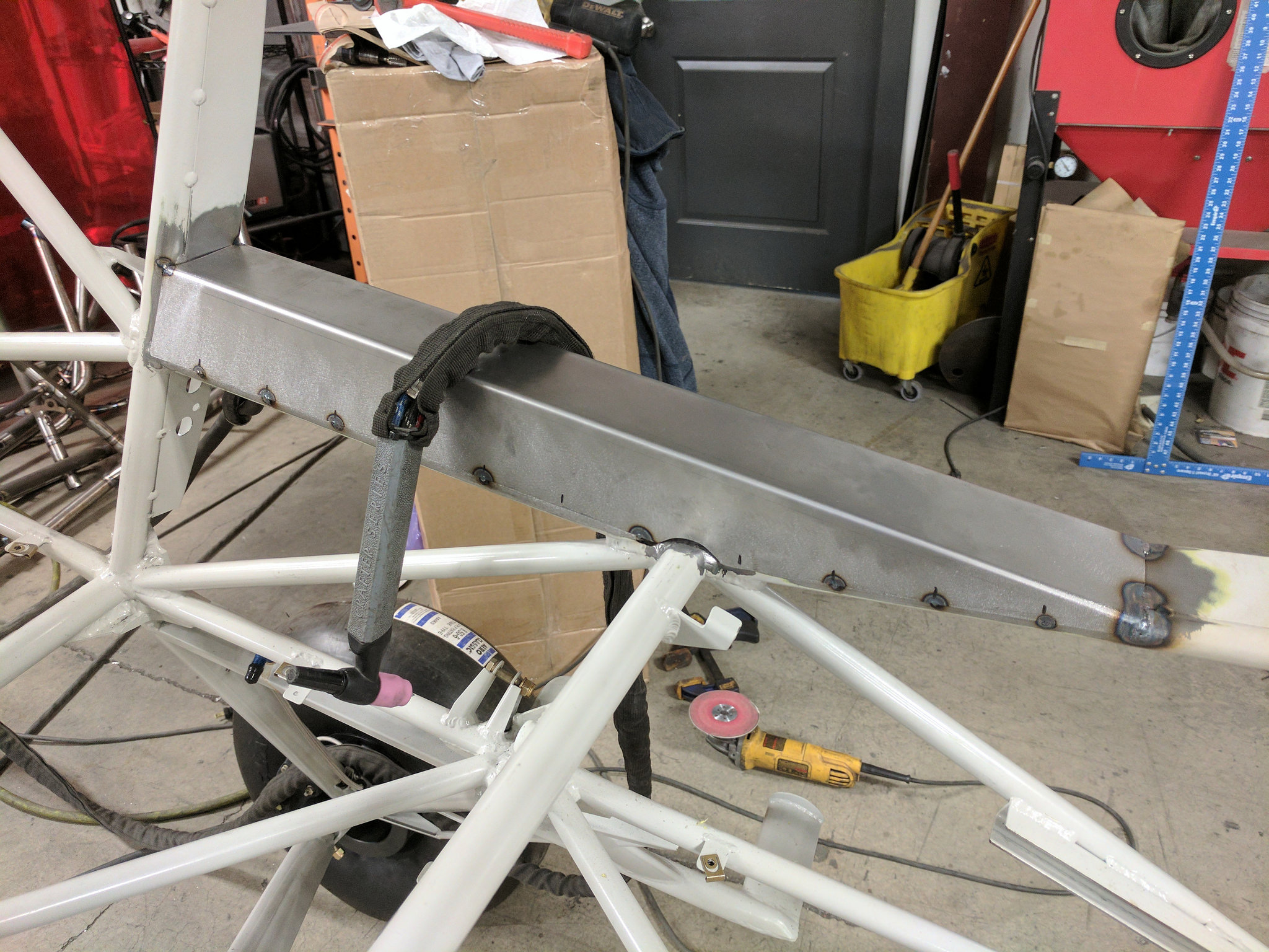 New taller door sill welded in (thanks Mike)