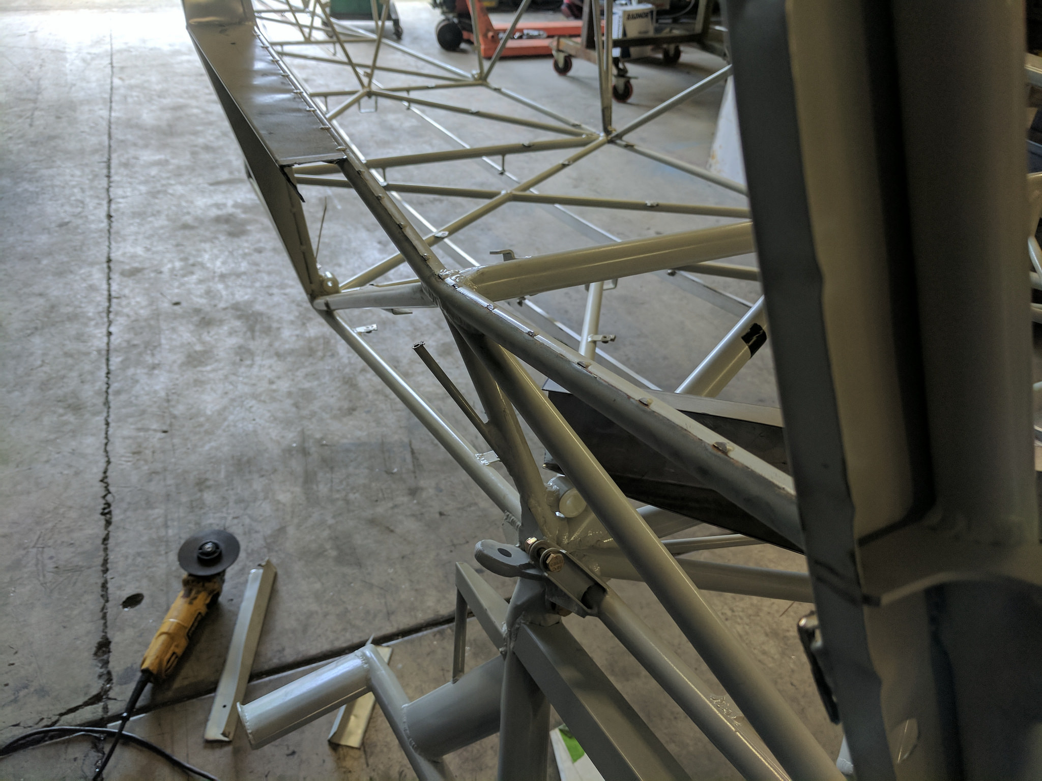 Stock door sill cut out and removed