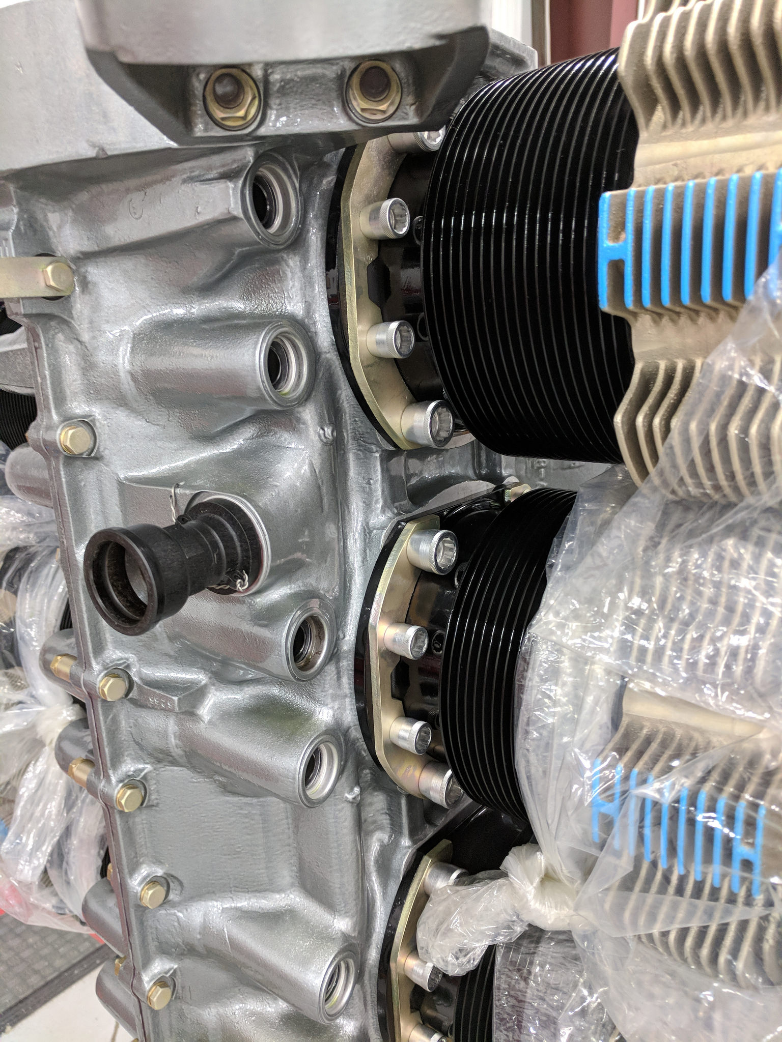 Cylinders attached and torqued